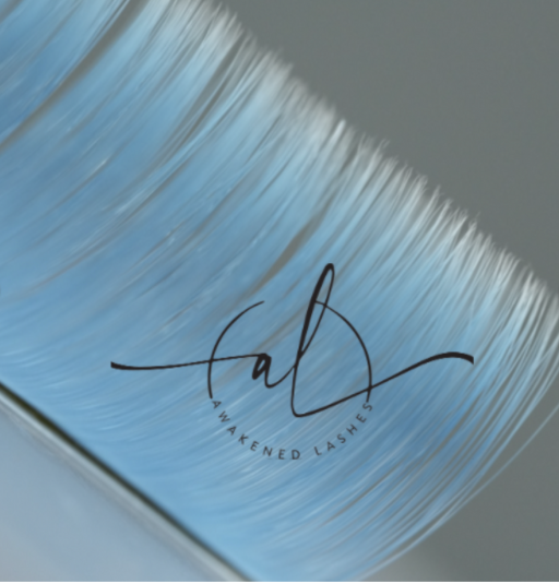 0.05 18 Rows (Single Lengths) Icy Blue Color Lash Tray