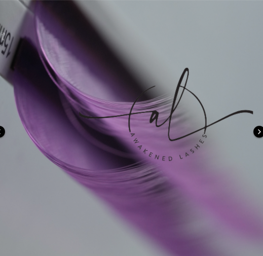 0.05 18 Rows (Single Lengths) Purple Color Lash Tray